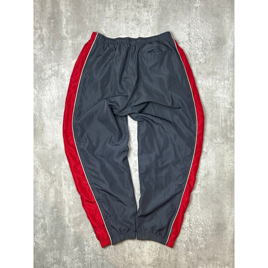 Vintage 2000s Reebok Embroidered Logo Two Tone Nylon Track Pants Size Medium