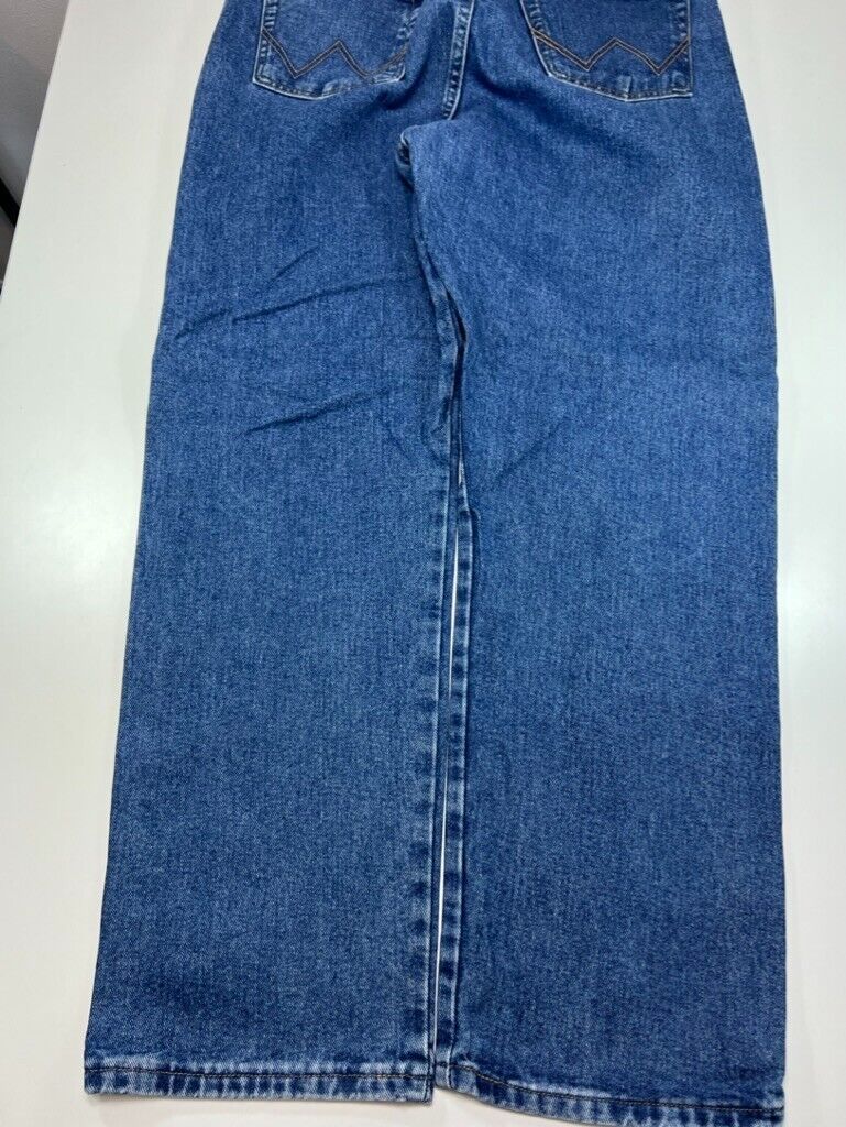 Vintage Wrangler Rugged Wear Dark Wash Relaxed Fit Denim Pants Size 36