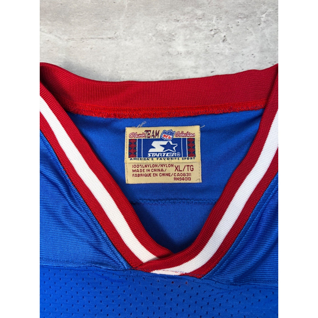 Vintage 90s Doug Flutie #7 Buffalo Bills NFL Starter Football Jersey Size XL