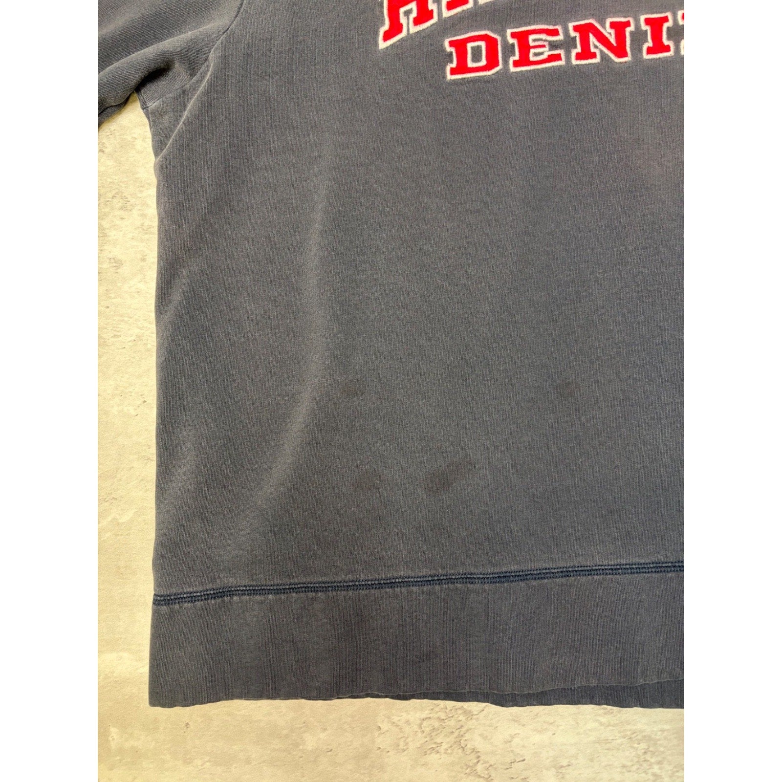 Vintage 90s Tommy Hilfiger Denim Embroidered Spellout Sweatshirt Size XL