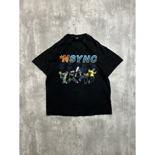 Vintage 1999 Nsync Band Member Graphic Pop Music T-Shirt Size Large
