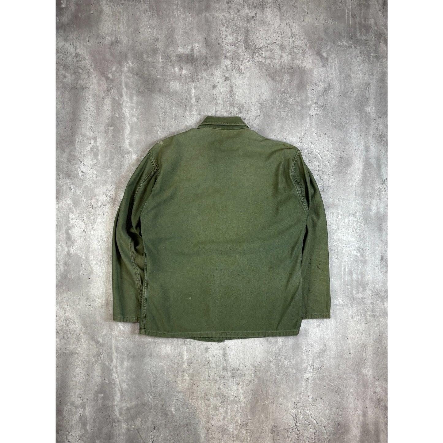 Vintage 107 Military Utility Double Pocket Long Sleeve Button Up Shirt Size Medium