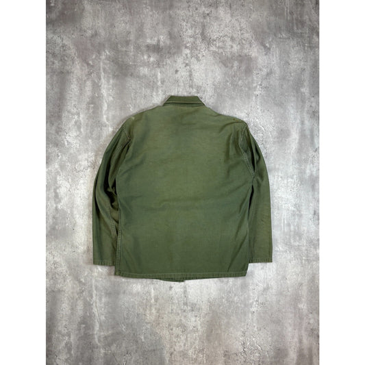 Vintage 107 Military Utility Double Pocket Long Sleeve Button Up Shirt Size Medium