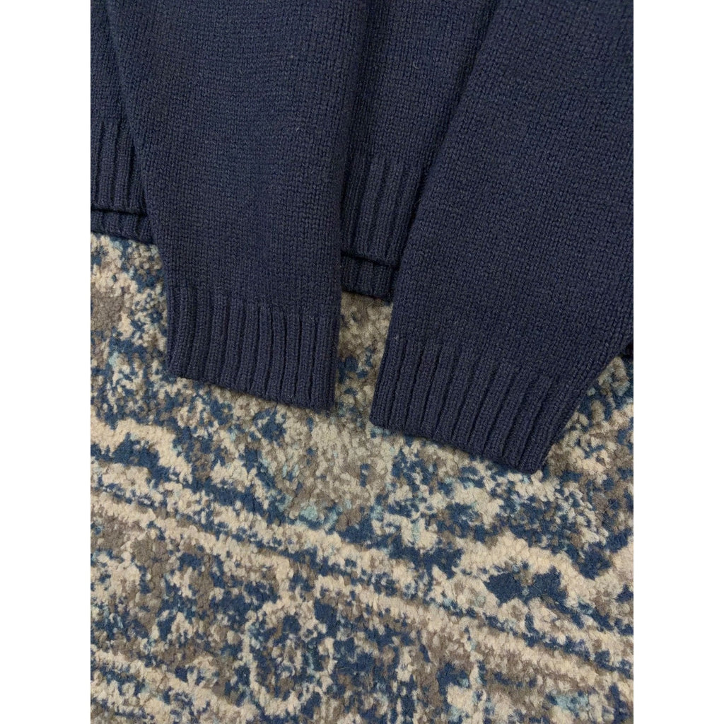 Vintage Basic Equipment Striped Crewneck Knit Sweater Size Large