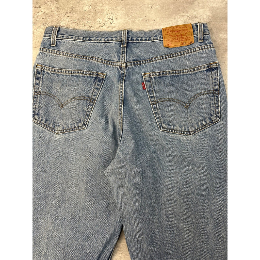 Vintage 90s Levis 550 Red Tab Light Wash Denim Pants Size 36