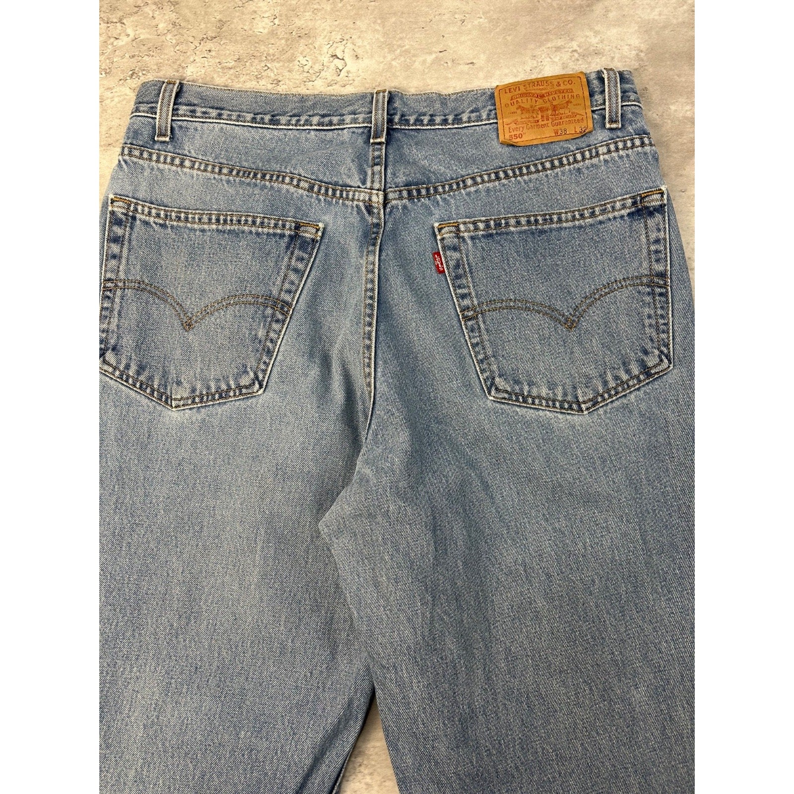 Vintage 90s Levis 550 Red Tab Light Wash Denim Pants Size 36