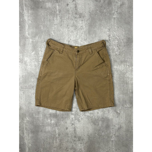 Carhartt Canvas Workwear Carpenter Shorts Size 32 Beige