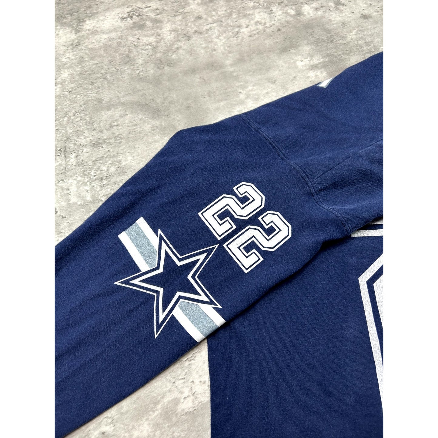 Vintage 90s Emmitt Smith #22 Dallas Cowboys NFL 3/4 Sleeve Jersey Size XL