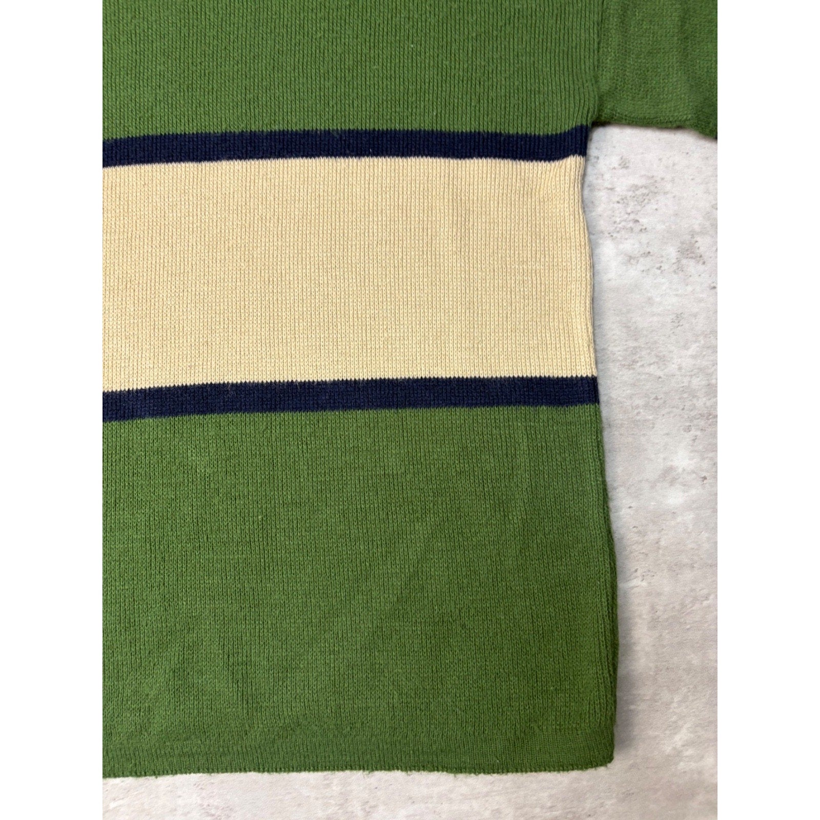 Vintage 90s Domani Striped Pullover Ribbed Knit Sweater Size Medium