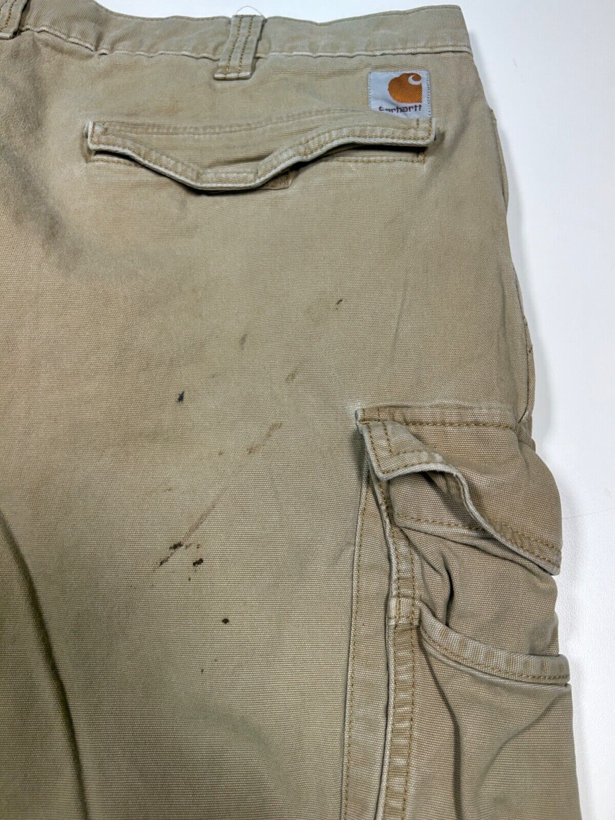 Carhartt Workwear Cargo Tactical Style Relaxed Fit Pants Size 38W Beige