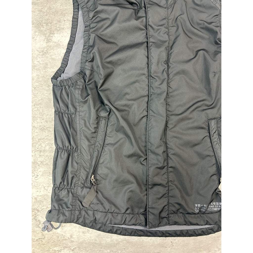 Vintage 2000s Nike ACG Nylon Hooded Full Zip Vest Size YOUTH Medium Black