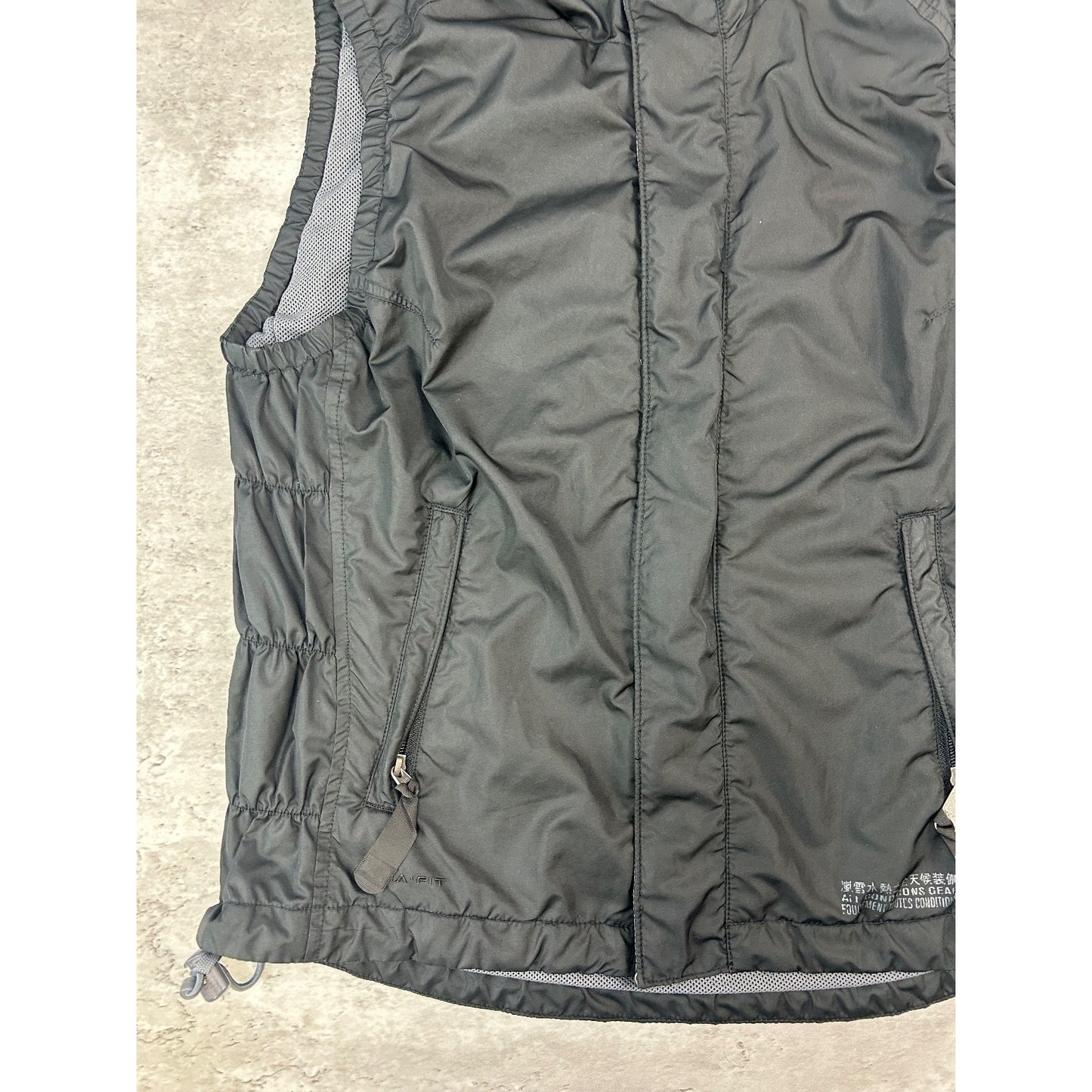 Vintage 2000s Nike ACG Nylon Hooded Full Zip Vest Size YOUTH Medium Black
