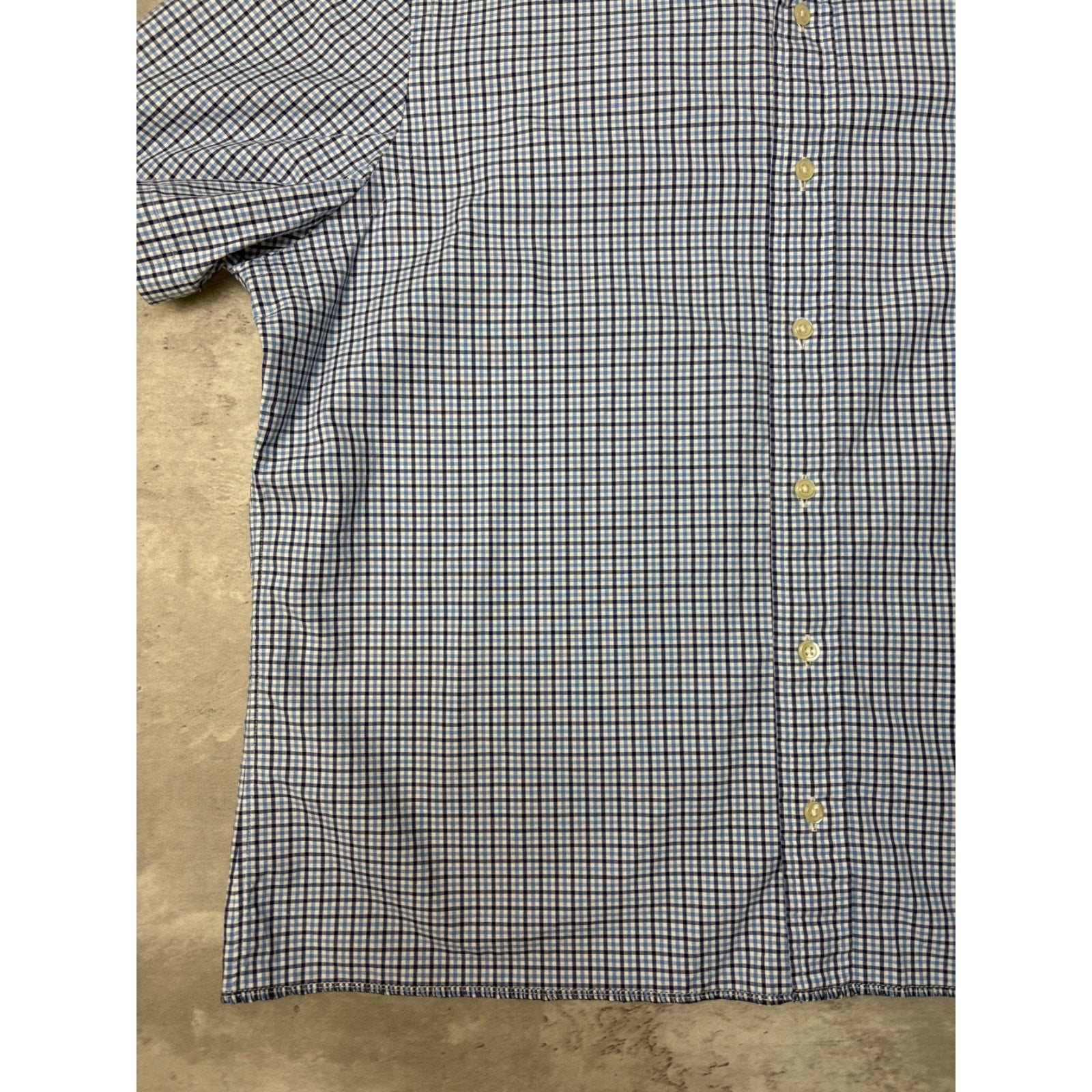 Vintage Polo Ralph Lauren Embroidered Pony Plaid Button Up Shirt Size Large