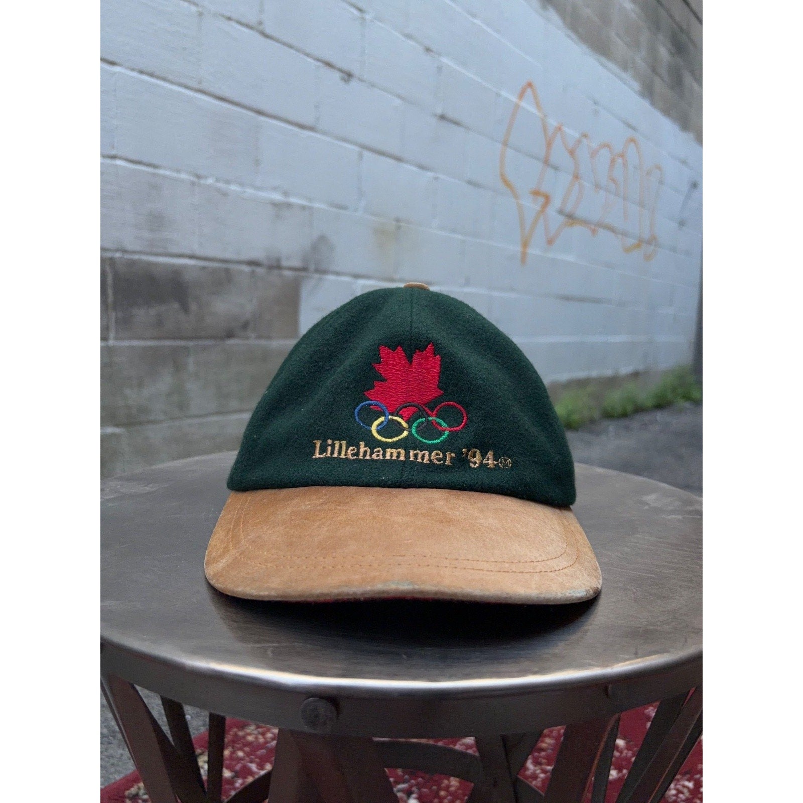 Vintage 1994 Lillehammer Olympics Embroidered Strapback Hat OSFA