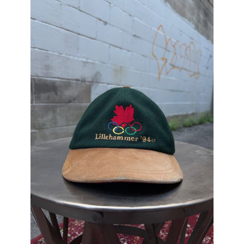 Vintage 1994 Lillehammer Olympics Embroidered Strapback Hat OSFA