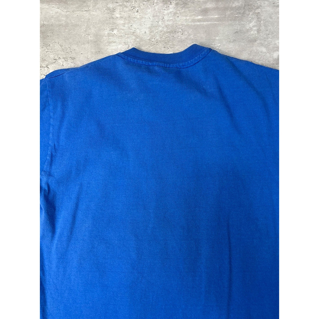 Vintage 90s St Louis Blue NHL Spellout Hockey Graphic T-Shirt Size Medium