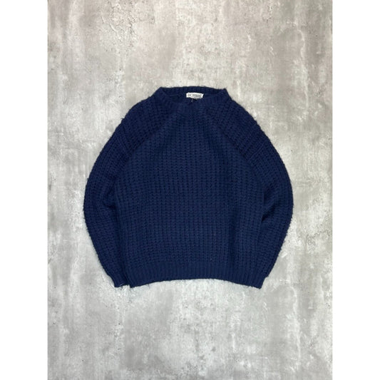 Vintage 19th Avenue Heavyweight Pullover Knit Sweater Size Medium Blue