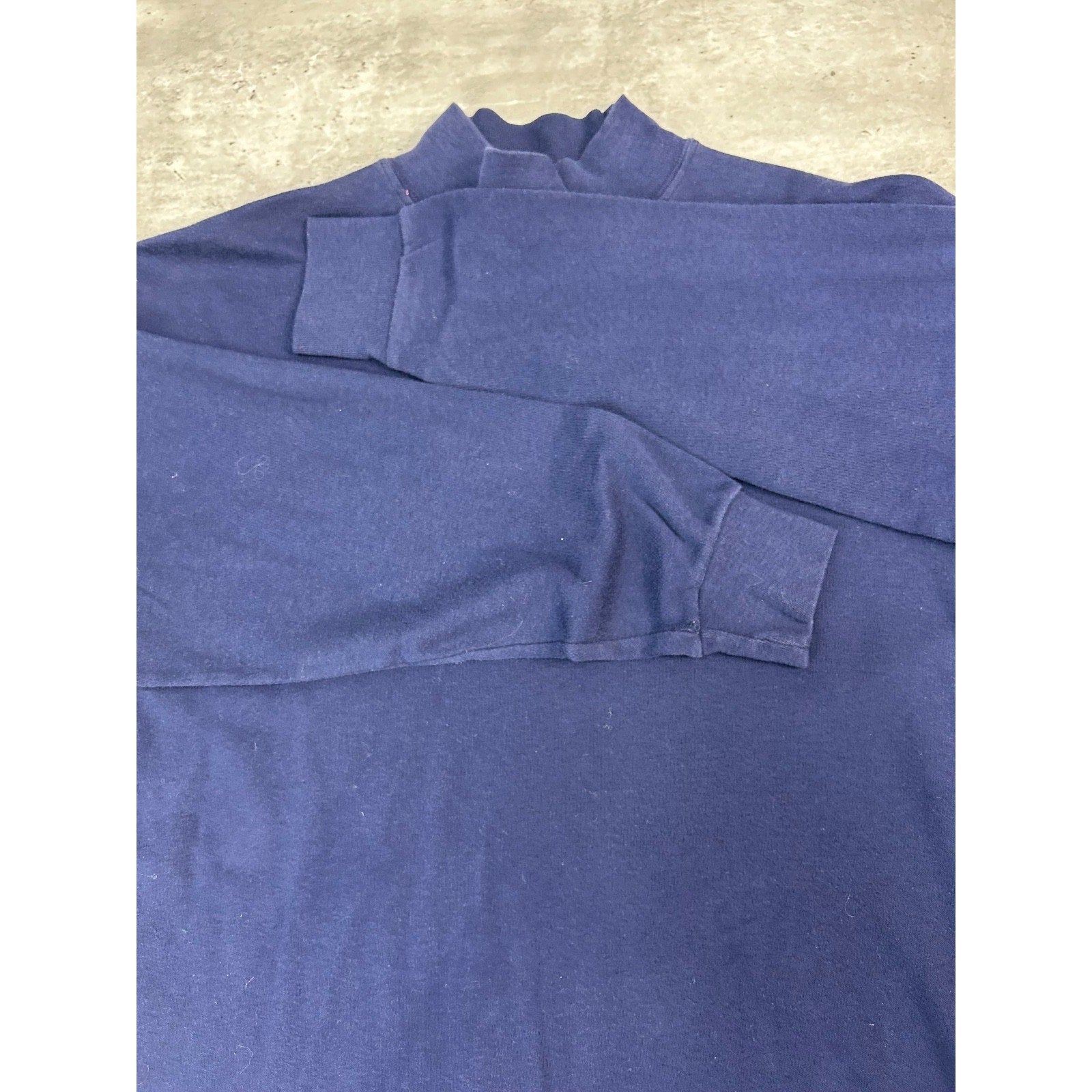Vintage 90s Rolls Royce Embroidered Logo Mock Neck Long Sleeve T-Shirt Sz Small