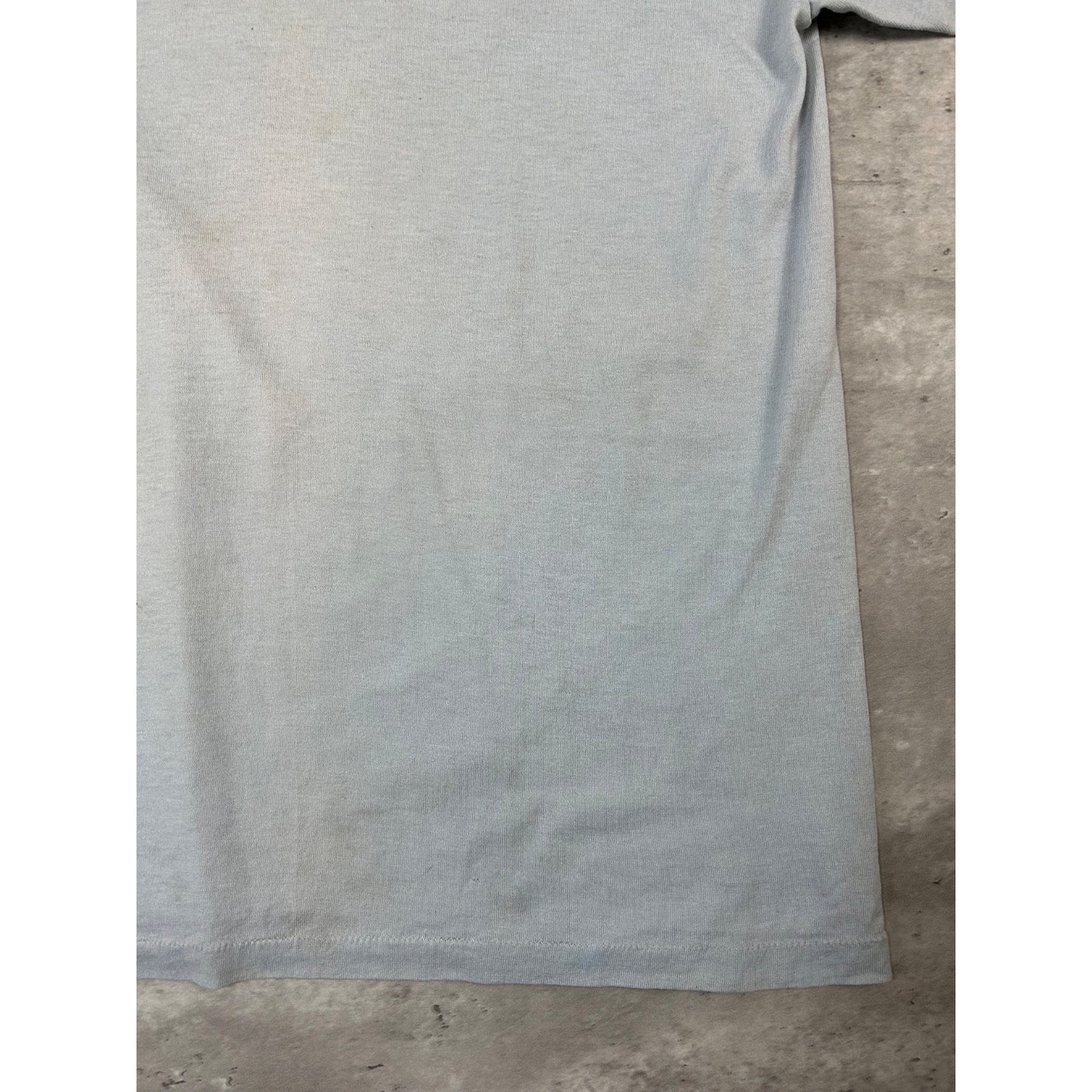 Vintage 1980 Texas Skier Western Spellout Graphic T-Shirt Size Large Blue