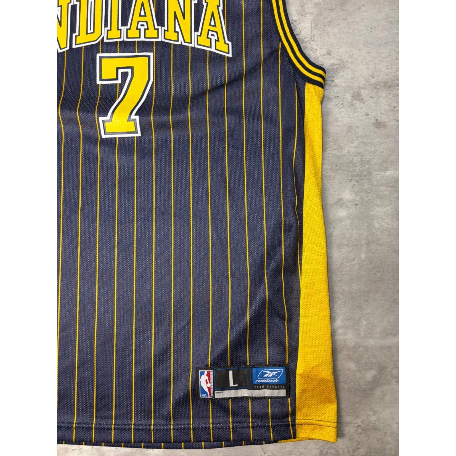 Vintage Shaquille O'Neal #7 Indiana Pacers NBA Reebok Basketball Jersey Sz Large