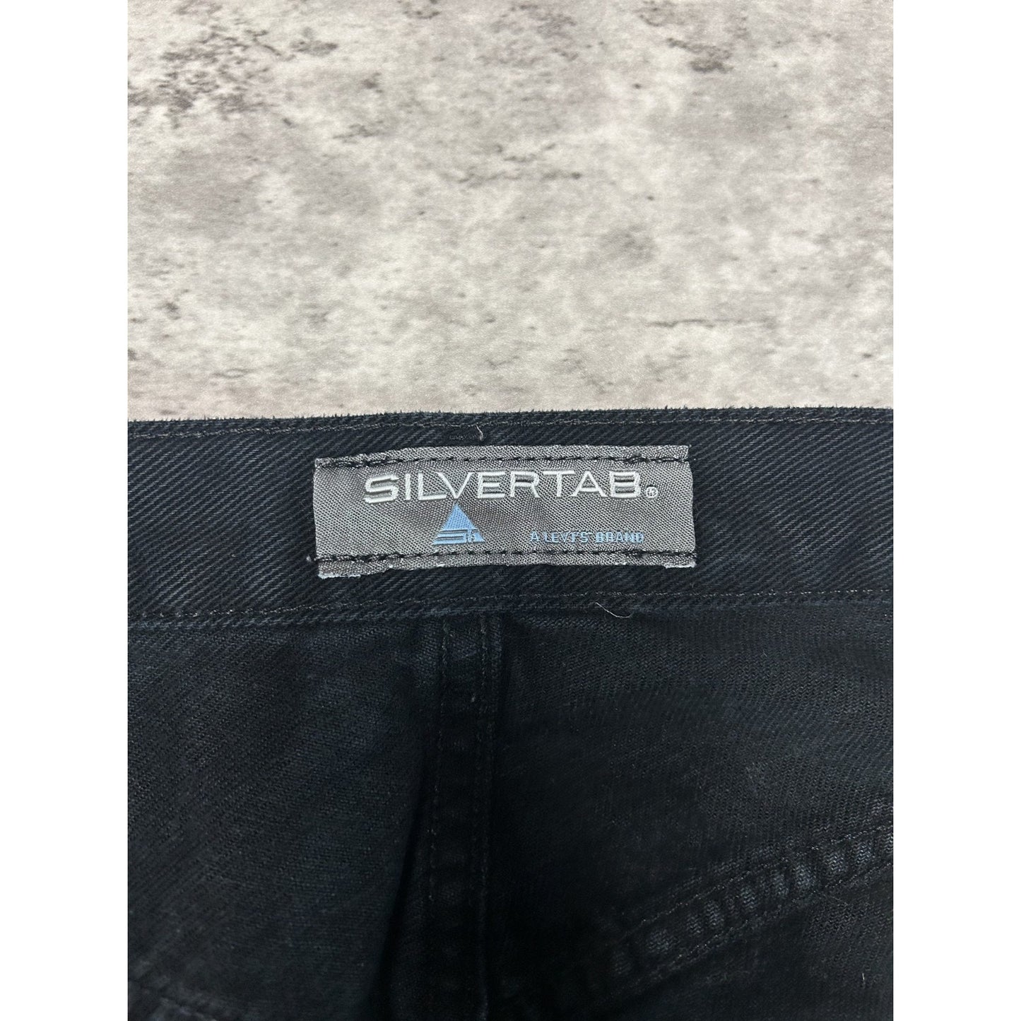 Vintage 2000s Levis Sivler Tab Straight Fit Black Denim Pants Size 34