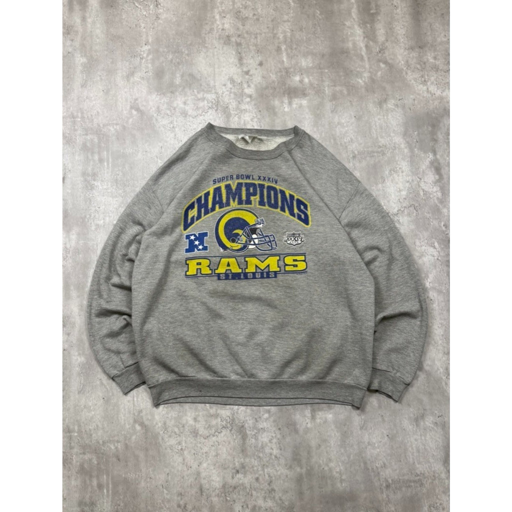 2000 St. Louis Rams NFL Super Bowl XXXIV Champions Graphic Sweatshirt Size XL