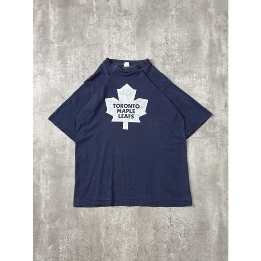 Vintage Toronto Maple Leafs NHL Classic Logo Hockey T-Shirt Size Large
