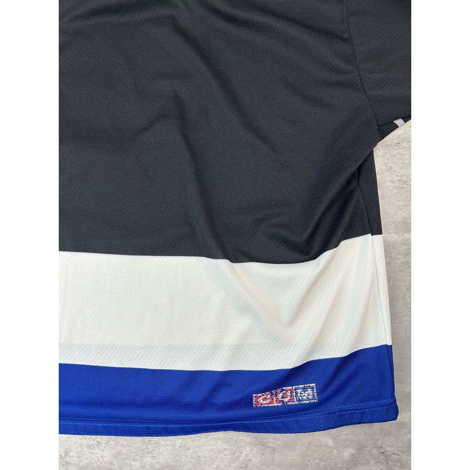 Vintage 90s Tampa Bay Lightning NHL Stitched CCM Maska Hockey Jersey Size XL