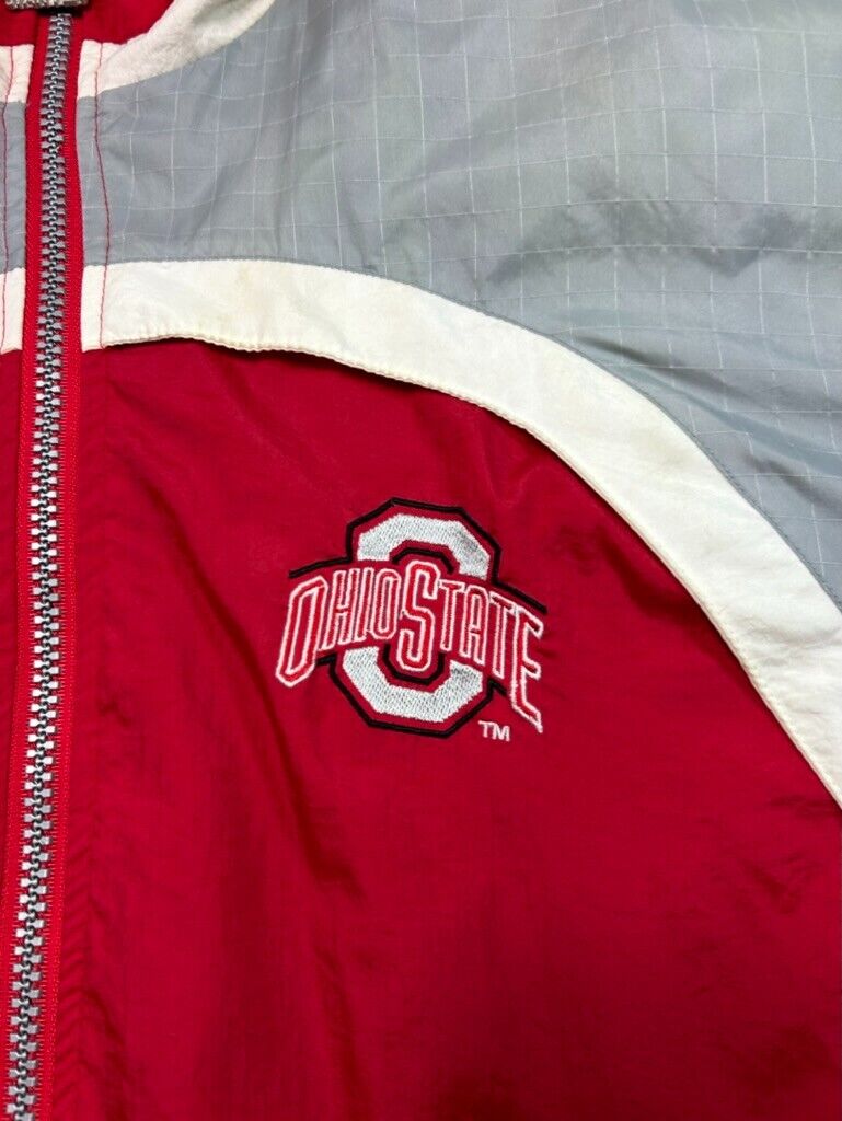 Vintage 90s Ohio State Buckeyes NCAA Starter Embroidered Windbreaker Jacket XL