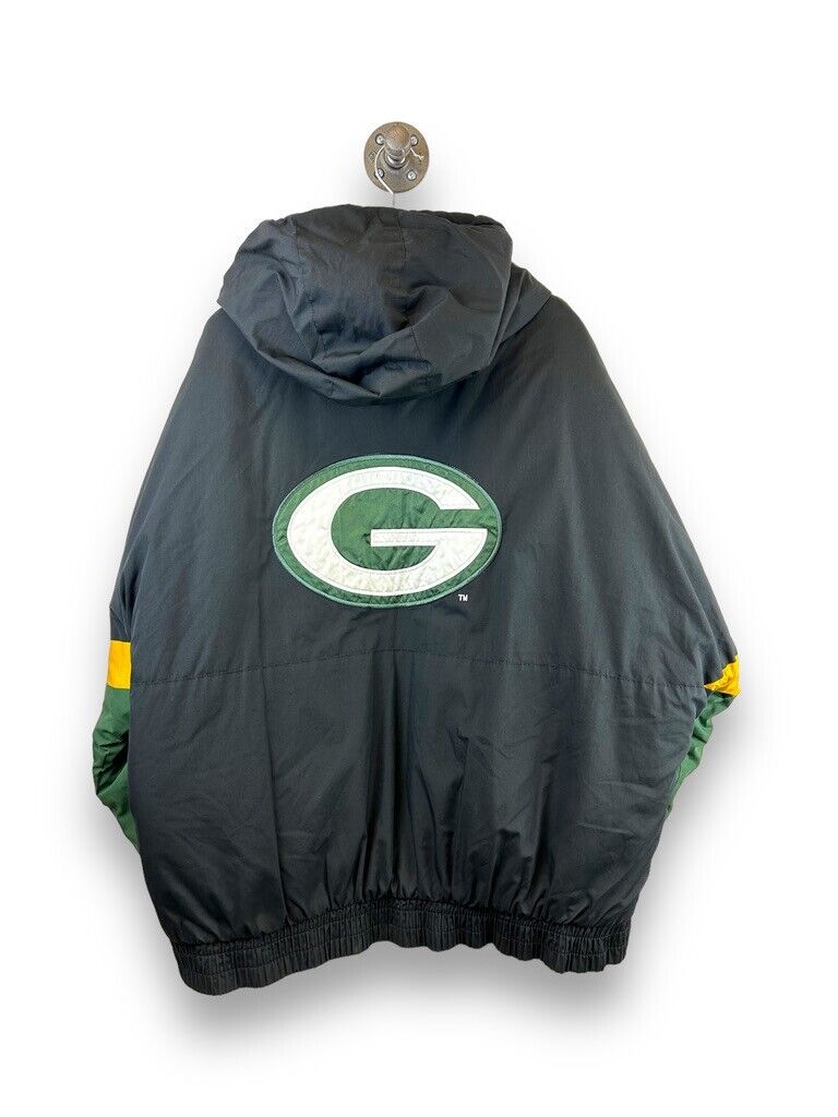 Vintage 90s Green Bay Packers Reversible Insulated Full Zip Jacket Size 2XL