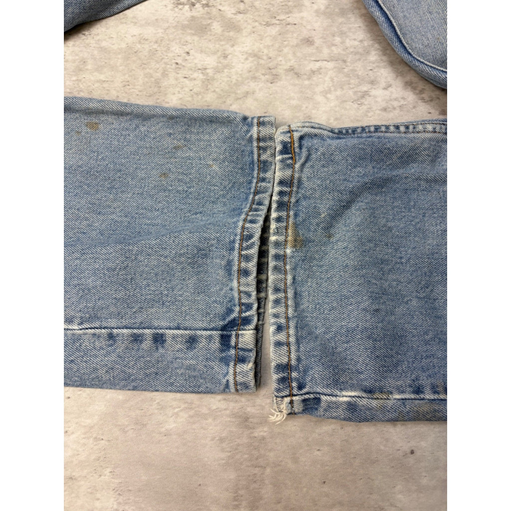 Vintage 90s Levis 505 Red Tab Light Wash Denim Pants Size 34