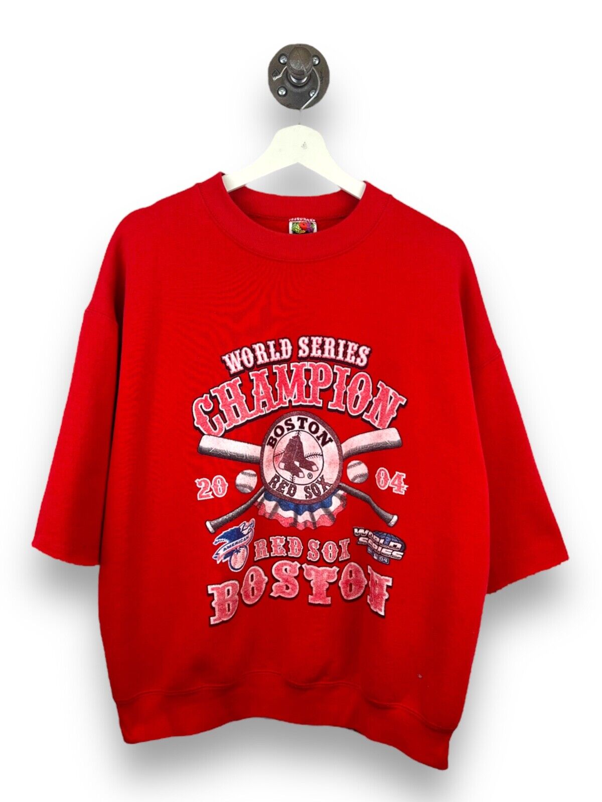 Vintage 2004 Boston Red Sox World Series Champs MLB Graphic Sweatshirt Sz Large