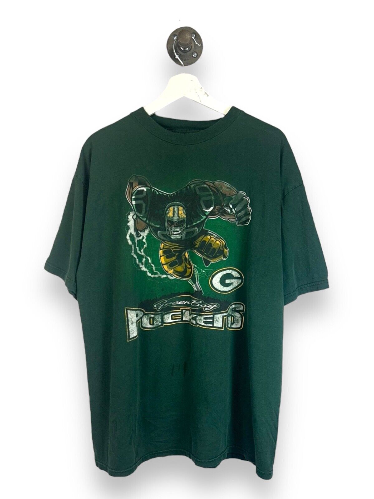 Vintage Green Bay Packers NFL Player Graphic Spellout T-Shirt Size XL