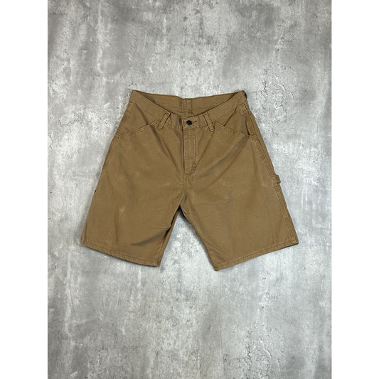 Vintage Rustler Canvas Workwear Carpenter Shorts Size 31 Beige