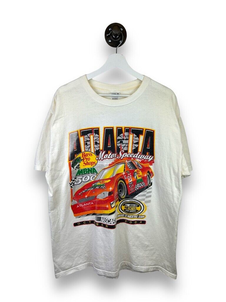 Vintage 2004 Atlanta Motor Speedway MBNA 500 Nascar Cup Racing T-Shirt Size XL