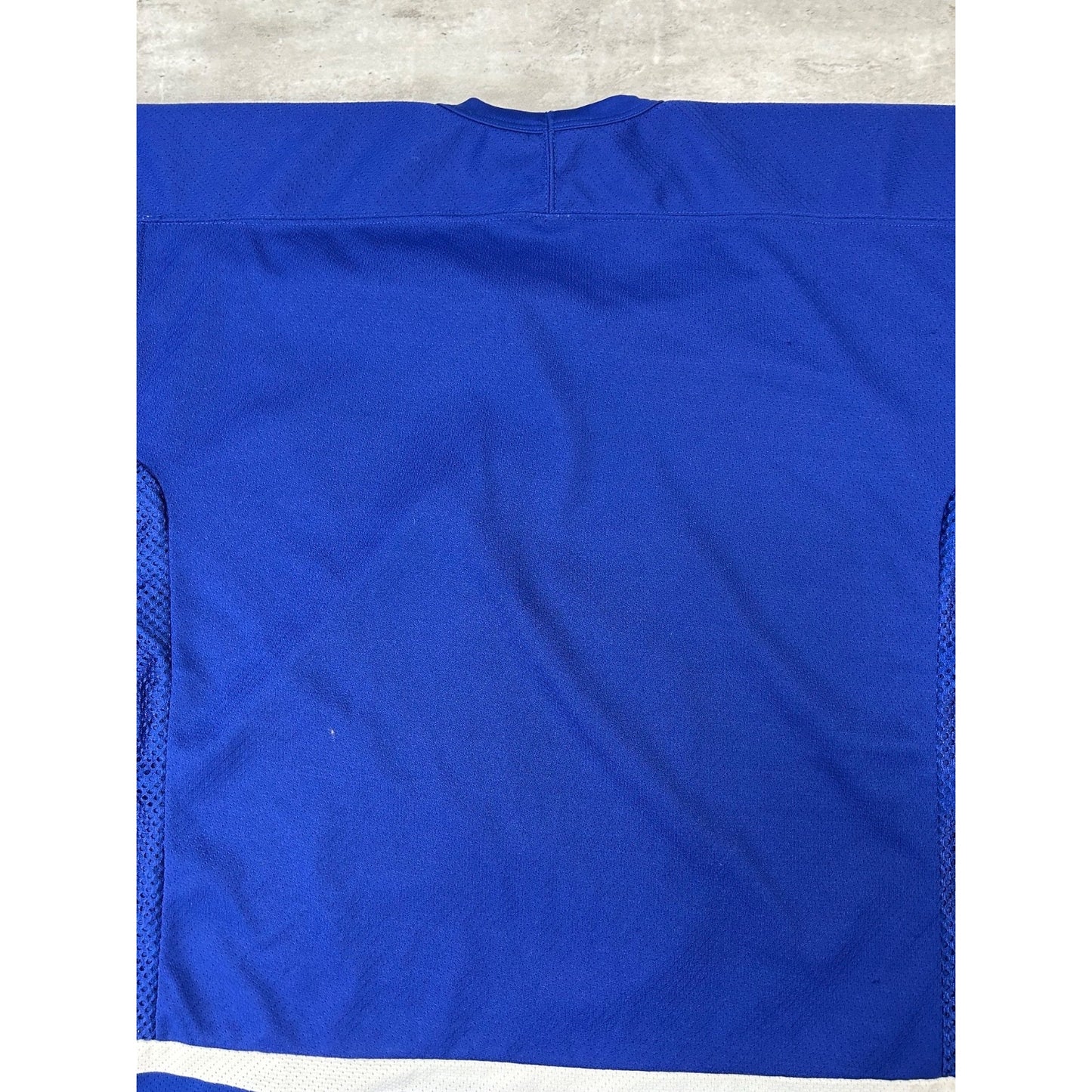Vintage 90s Labbatt Blue Stitched CCM Hockey Jersey Size XL Blue