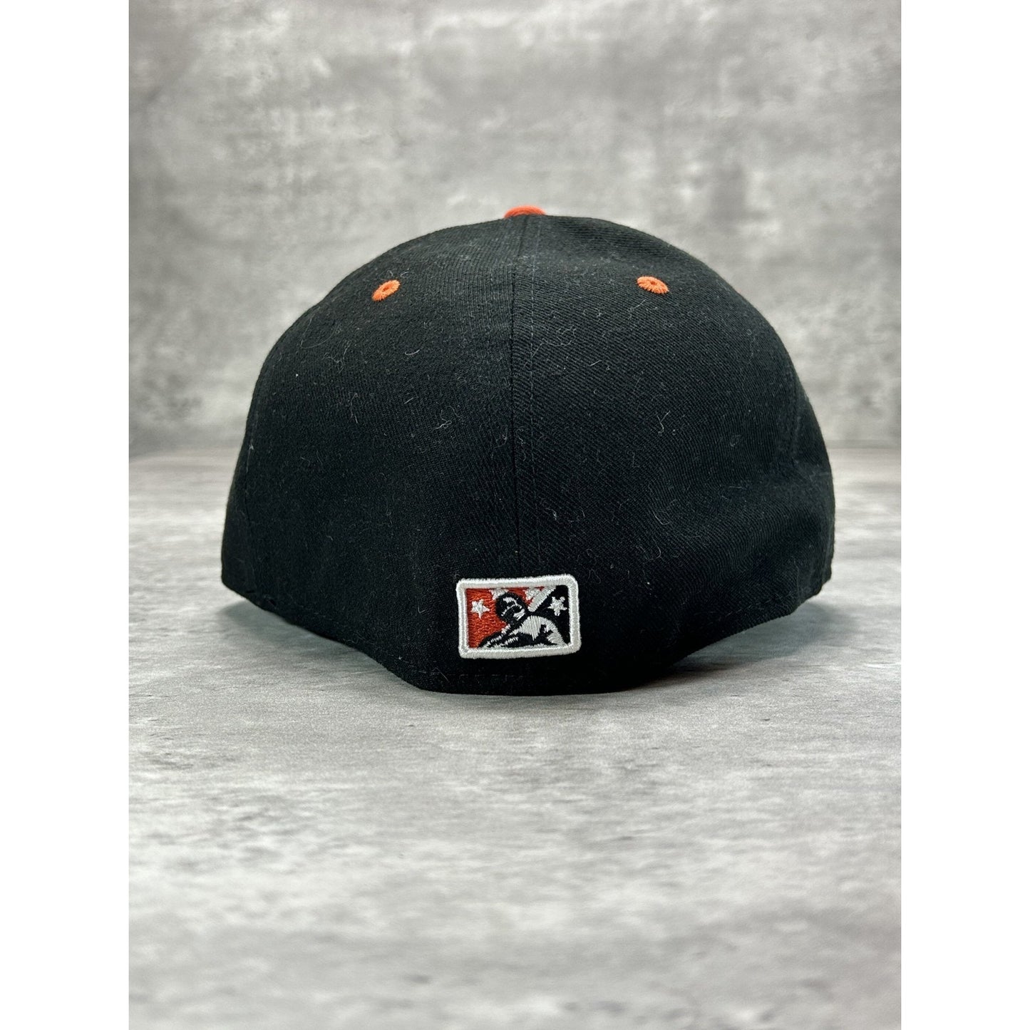 Delmarva Shoe Birds MiLB Embroidered Logo Baseball Fitted Hat 7 1/2 Black