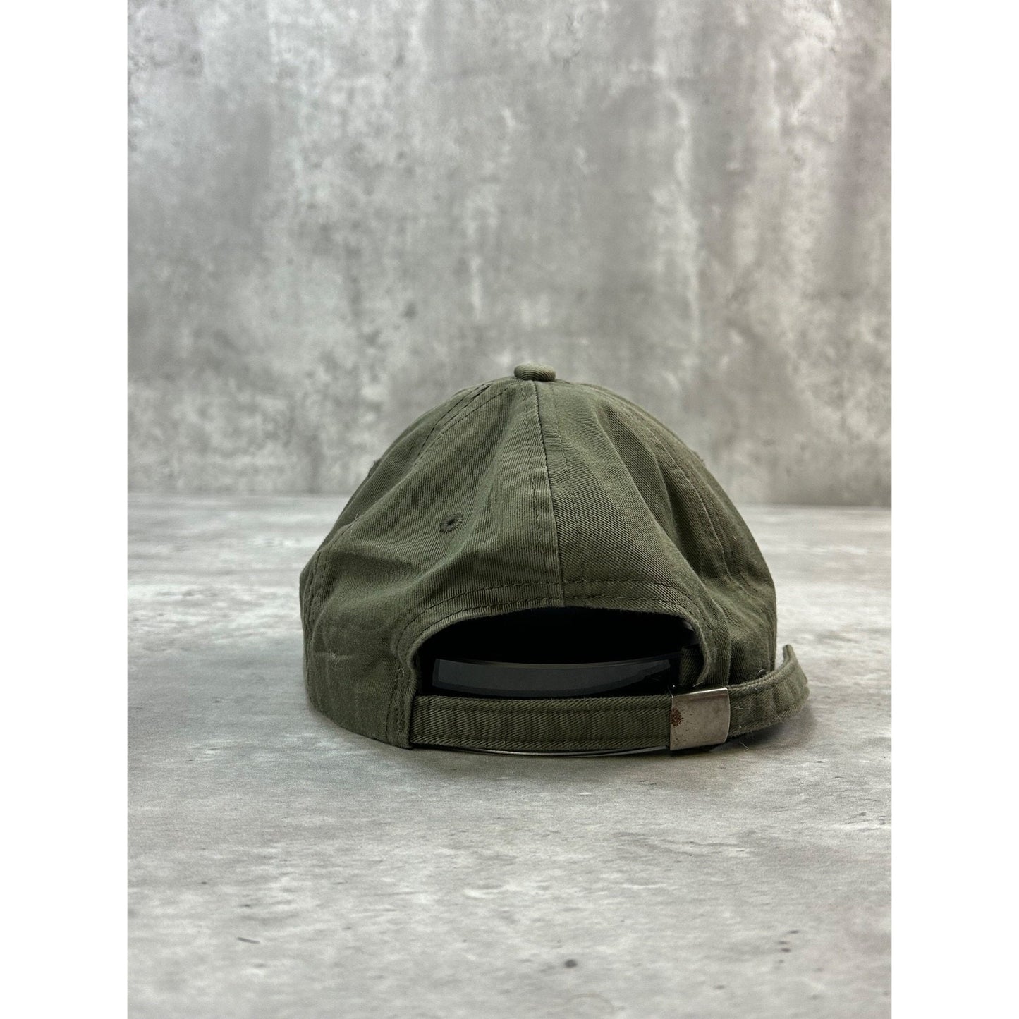 Vintage Busch Bass Fishing Embroidered Spellout Beer Promo Strapback Hat OSFA