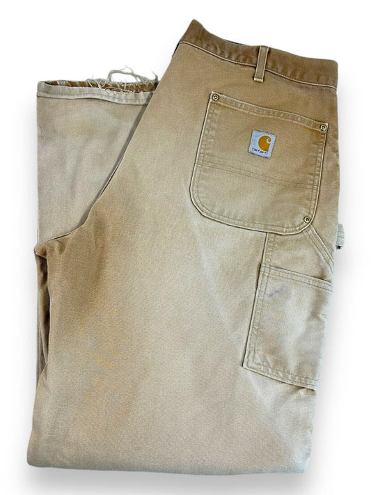 Vintage Carhartt Canvas Workwear Double Knee Carpenter Pants Size 37W