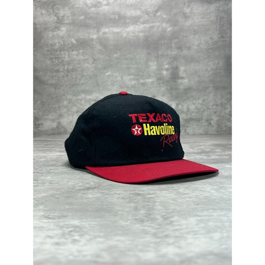 Vintage 90s Texaco Havoline Racing Embroidered Nascar Snapback Hat OSFA