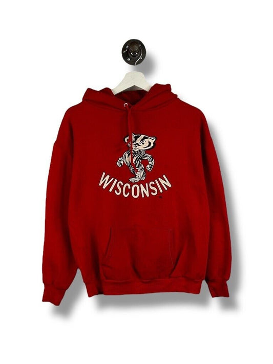 Vintage 80s Wisconsin Badgers NCAA Collegiate Mascot Graphic Sweatshirt Sz Large