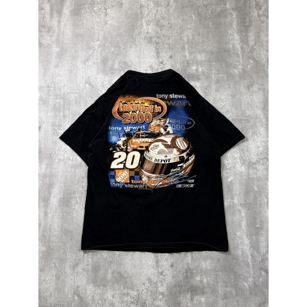 Vintage 2000 Tony Stewart Home Depot Racing Nascar Graphic T-Shirt Size Medium