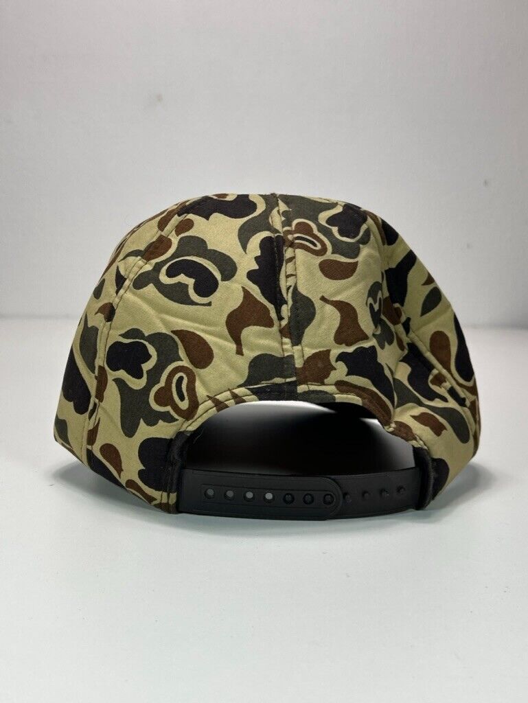 Vintage 80s William Southwell Gas & Oil Duck Camo Snapback Hat OSFA