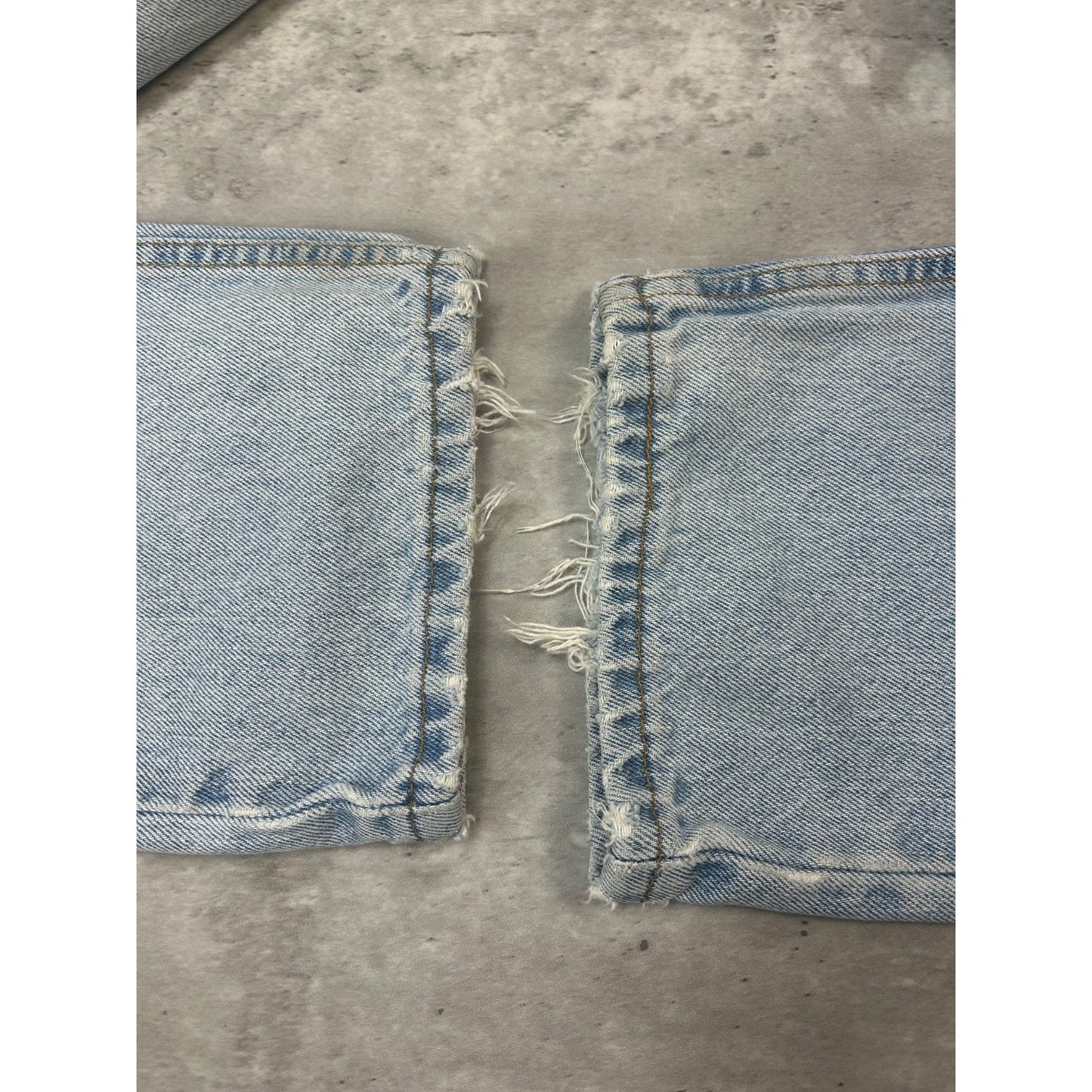 Vintage 90s Levis 505 Straight Leg Red Tab Light Wash Denim Pants Size 31