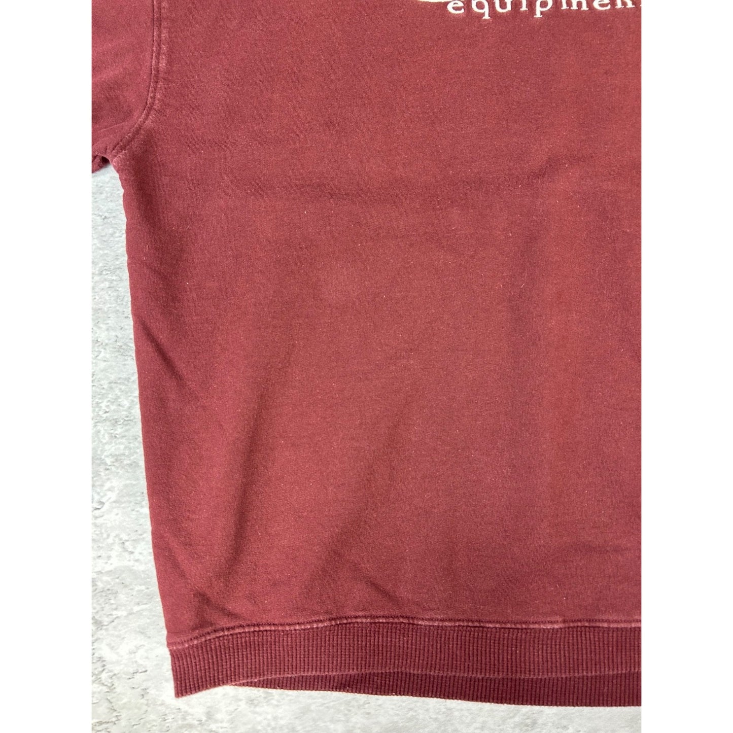 Vintage 90s BUM Equipment Embroidered Spellout Crewneck Sweatshirt Size Large