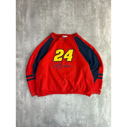 Vintage Jeff Gordon #24 Dupont Racing Embroidered Nascar Sweatshirt Size XXL