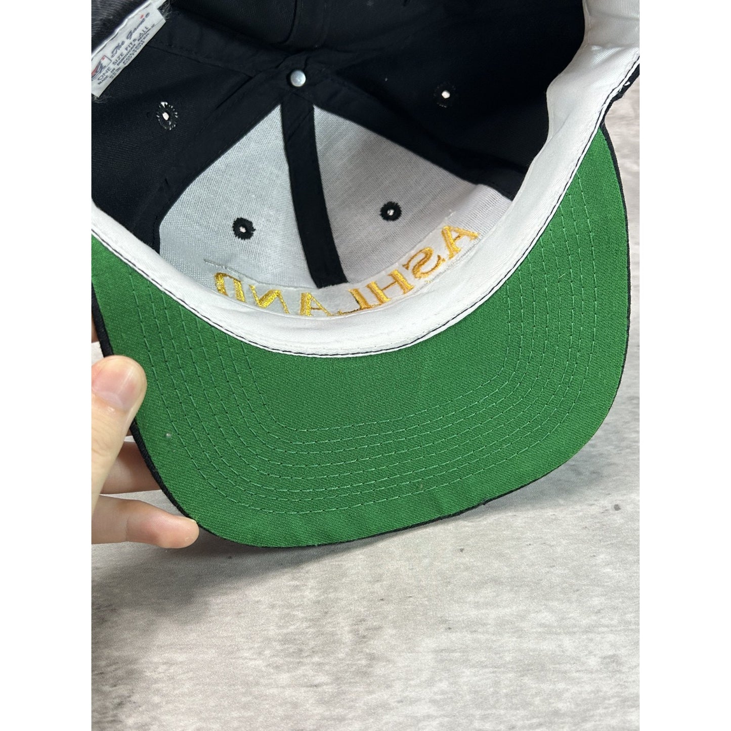 Vintage 90s Ashland University NCAA Embroidered Spellout Snapback Hat OSFA
