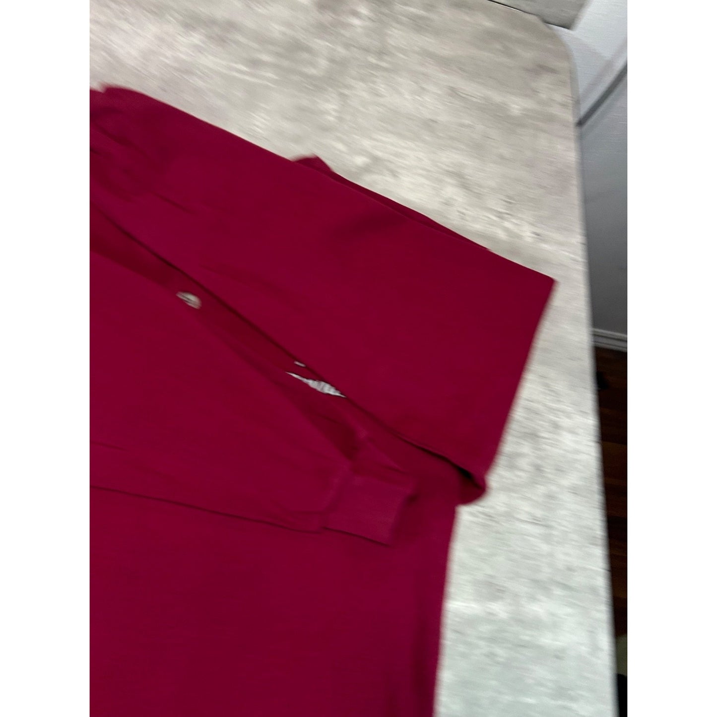 Vintage Harley Davidson 1/4 Button Spellout Graphic Long Sleeve T-Shirt Sz Large