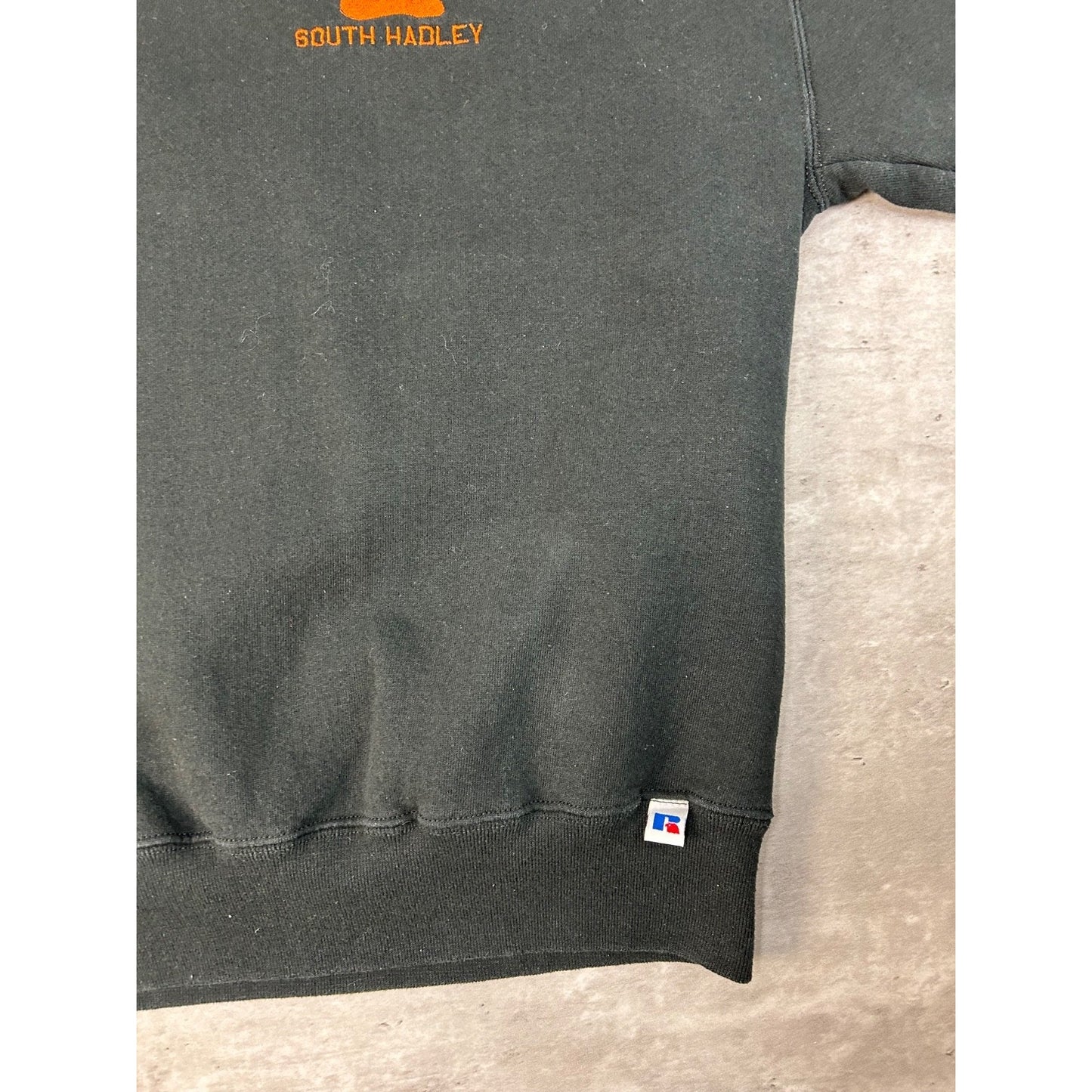 Vintage 90s South Hadley Collegiate Embroidered Logo Spellout Sweatshirt Large