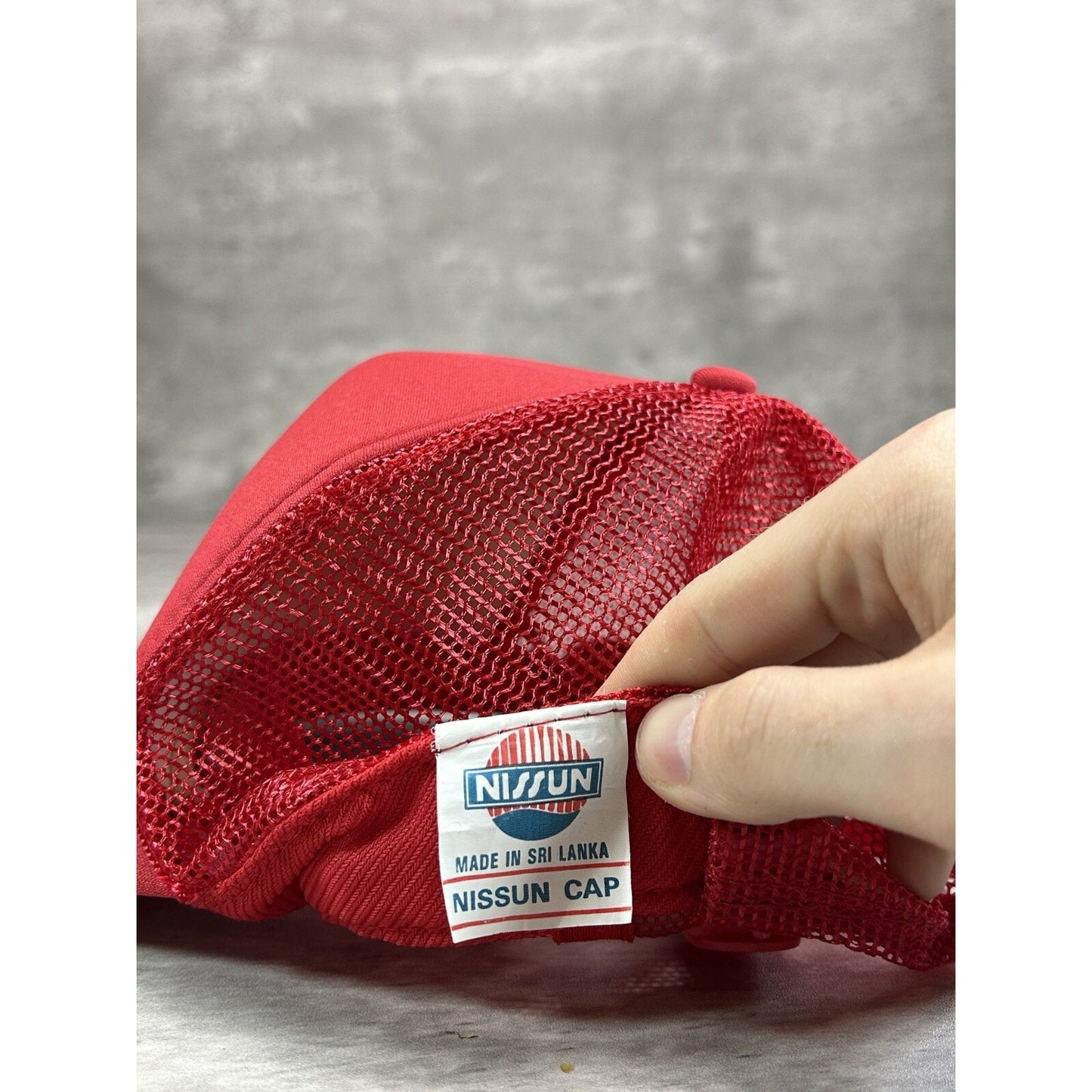 Vintage 1980s Masey Harris Tractors Graphic Logo Trucker Snapback Hat OSFA Red